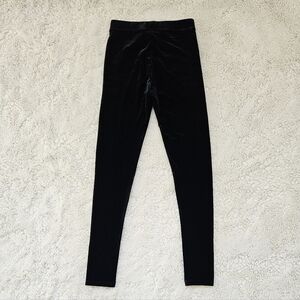 Crewcuts Girls everyday leggings in black velvet size 12